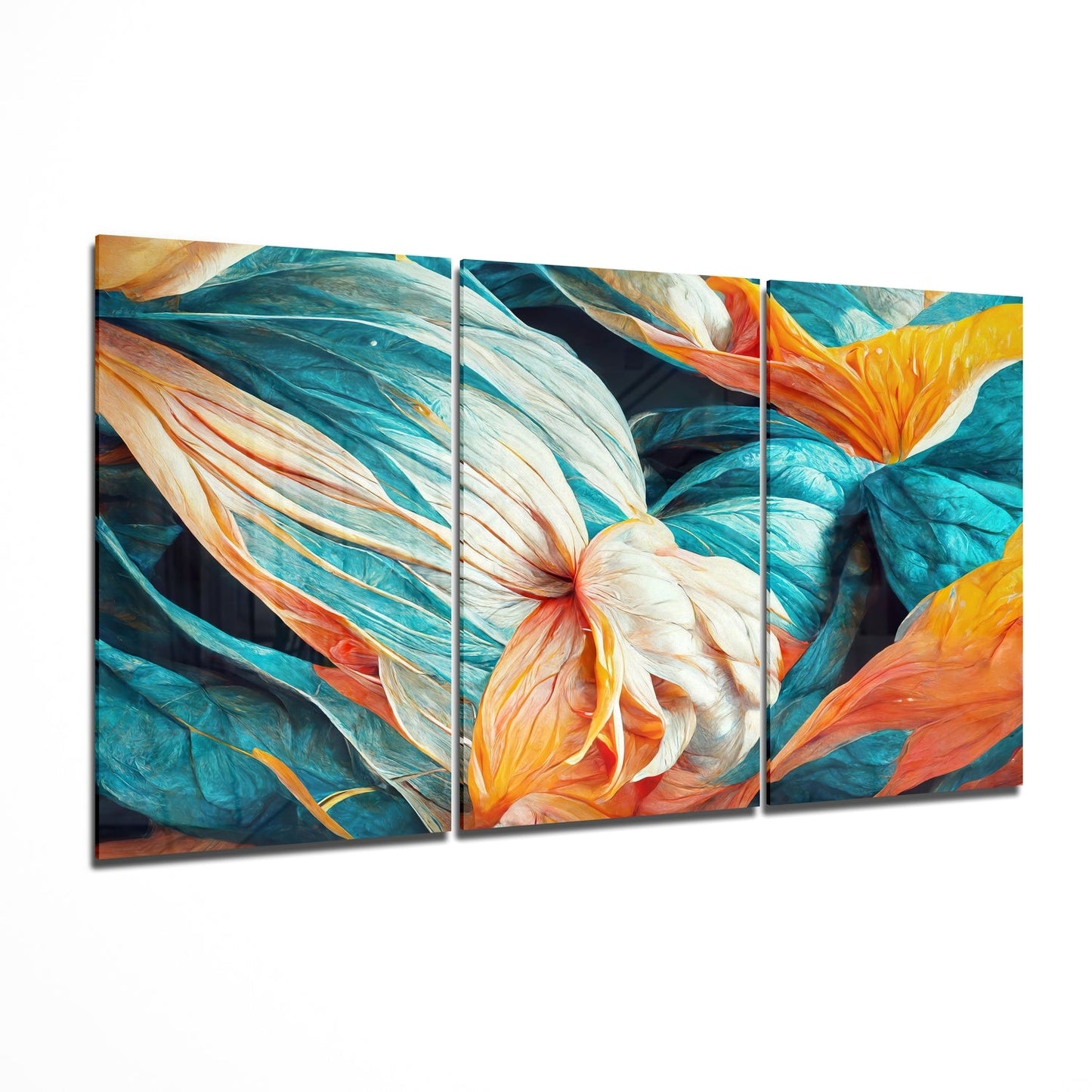 Flowers Glass Wall Art