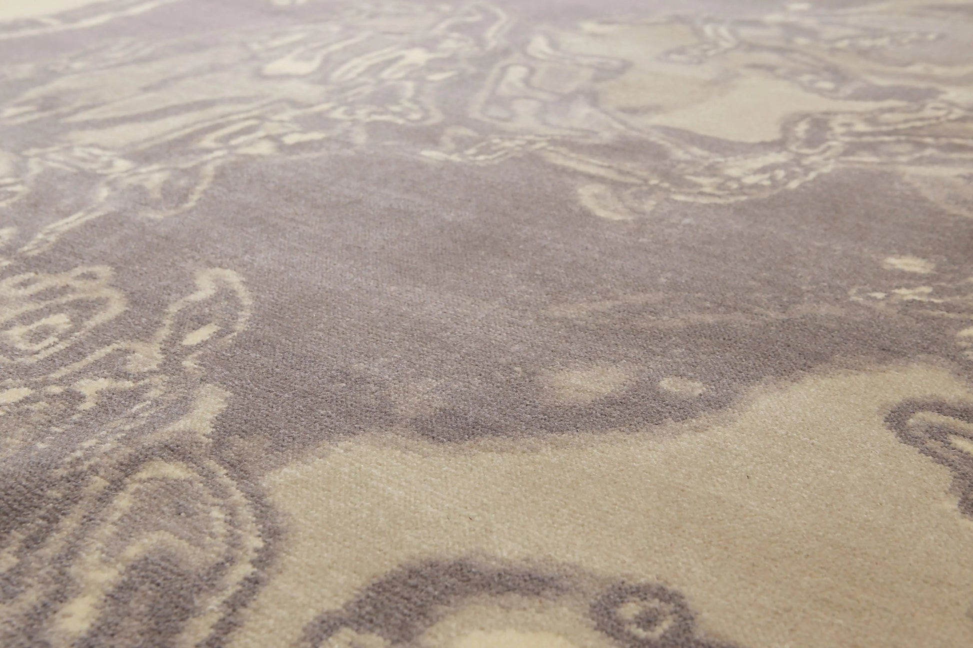 8' x 10' Modern 100% Wool Oriental Area rug 8x10 ft Gray-2