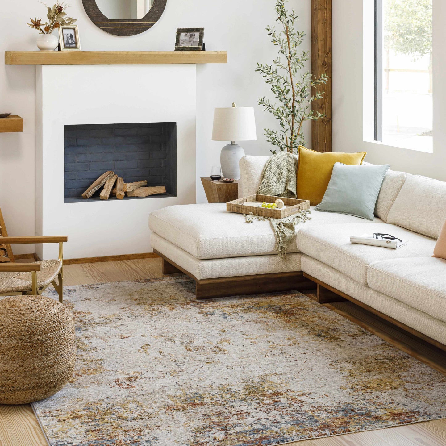 Middelburg Rock Pattern Luxe Area Rug-1