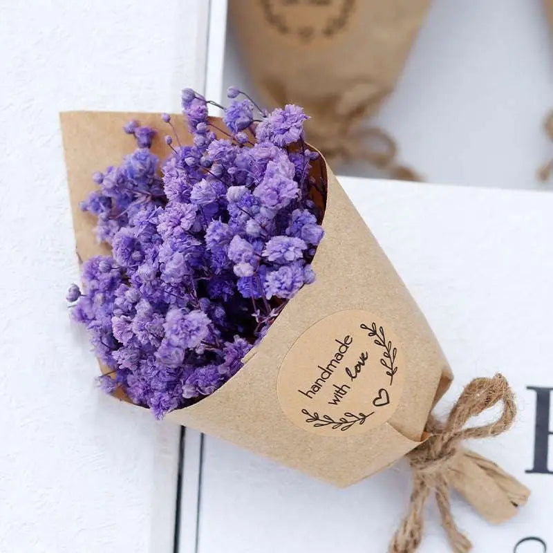 Mini Dried Flower Bouquet Gift Box