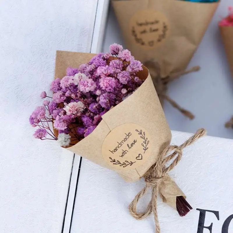 Mini Dried Flower Bouquet Gift Box