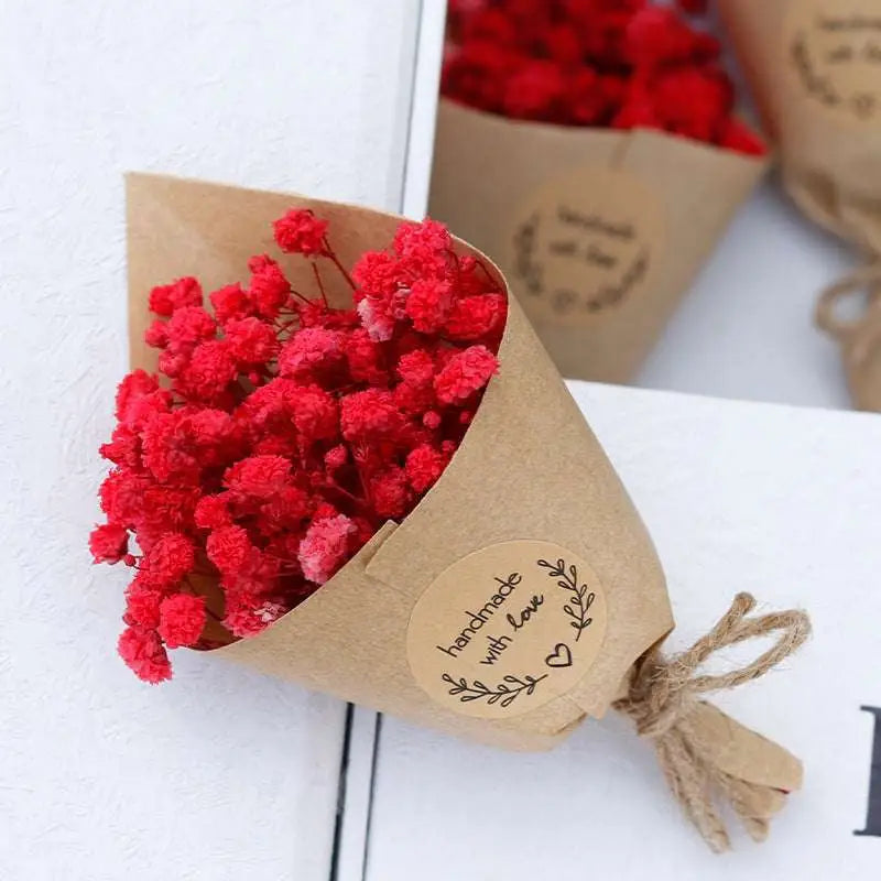 Mini Dried Flower Bouquet Gift Box