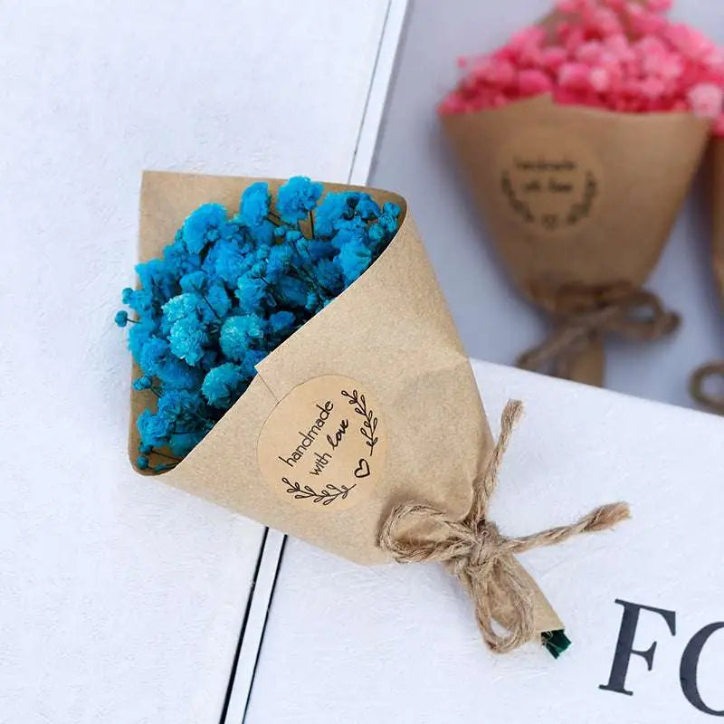 Mini Dried Flower Bouquet Gift Box