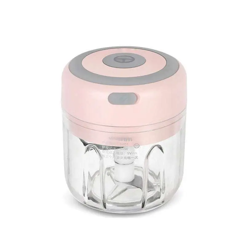 Mini Electric Garlic Chopper with Glass Bowl