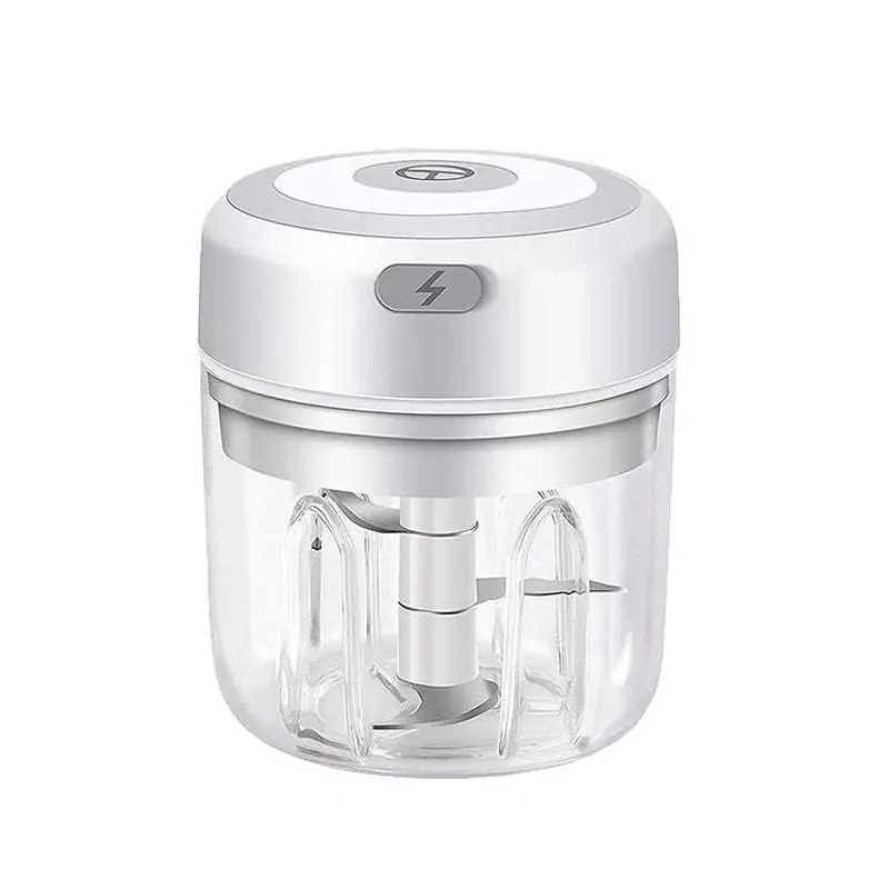Mini Electric Garlic Chopper with Glass Bowl
