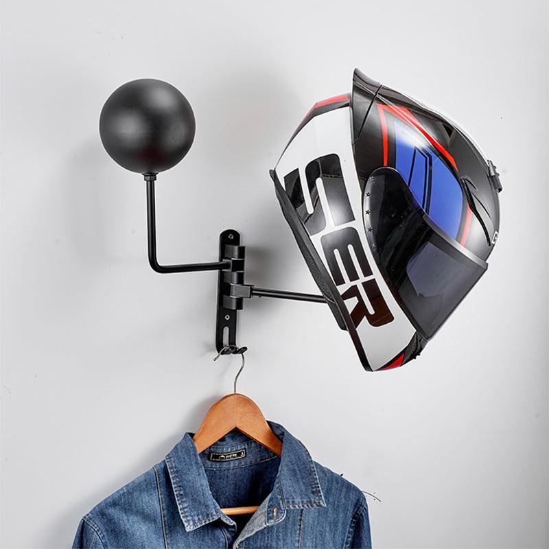 Minimalist Style Helmet Wall-mounted (No drill needed)Display Rack