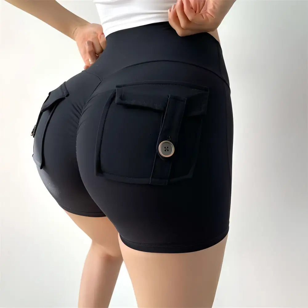 Mint Green Nude Feel Pocket Yoga Shorts