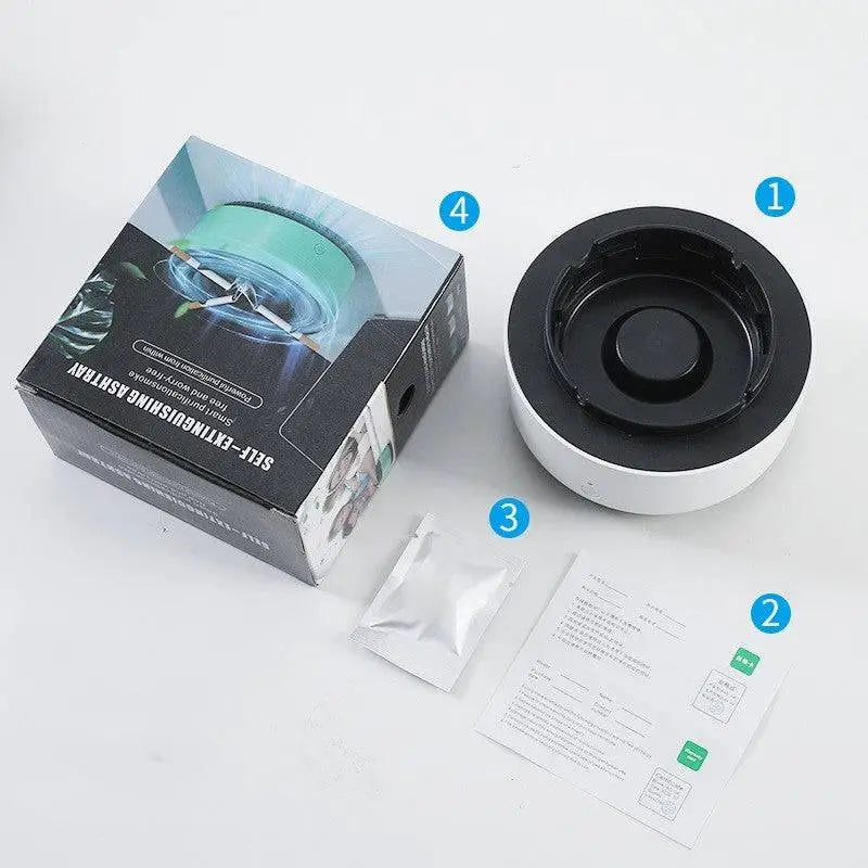 Mint Green Smoke Removal Air Purification Ashtray
