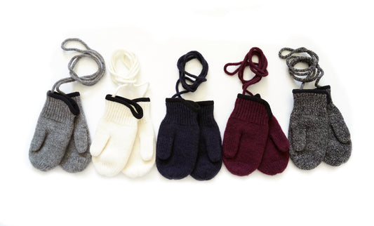 tittimitti® 100% Virgin Wool Baby Toddler Kids Thumbed Mittens OEKO-TEX Standard 100