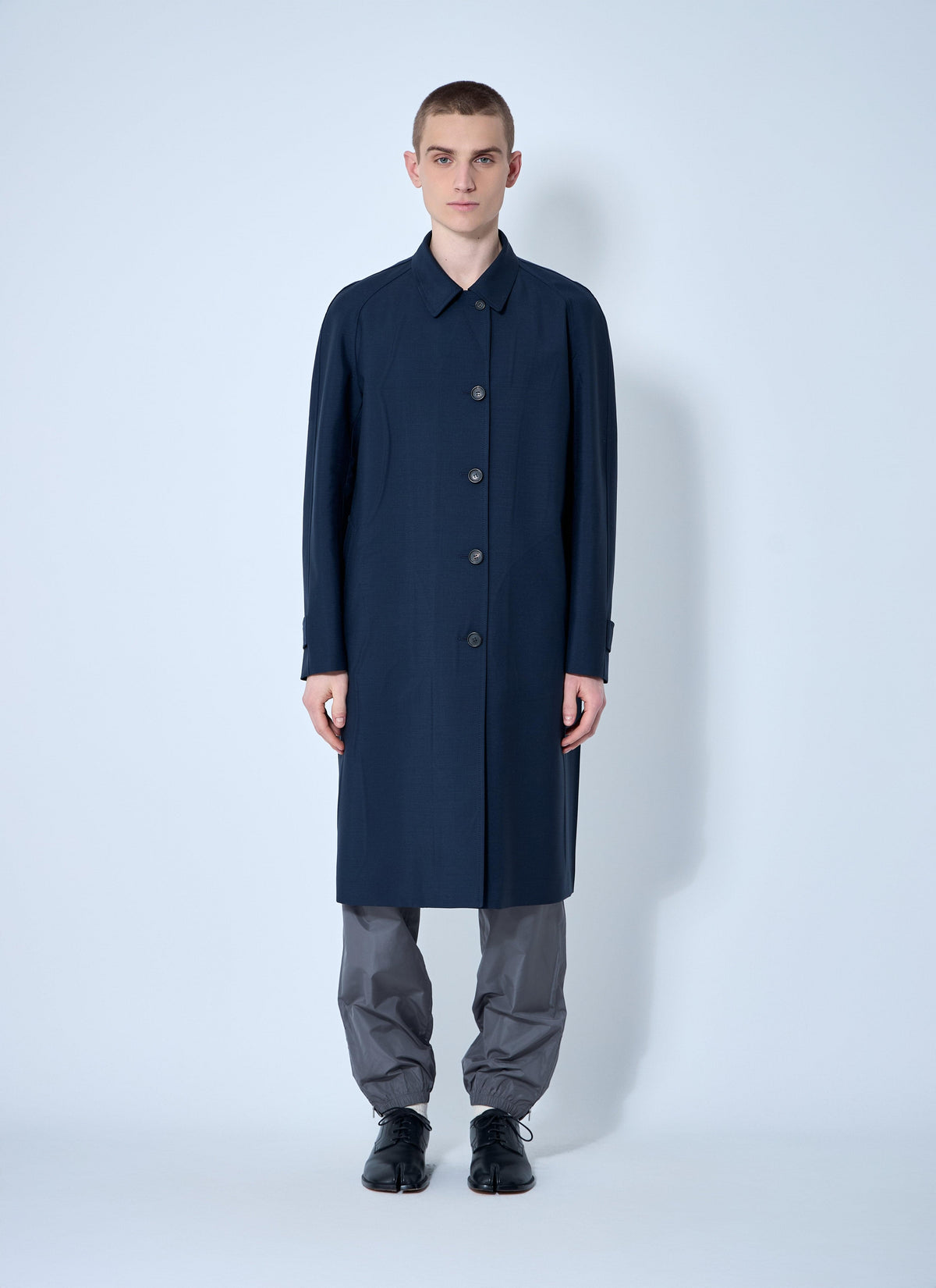 Miu Miu Men Single-Breasted Mohair Coat