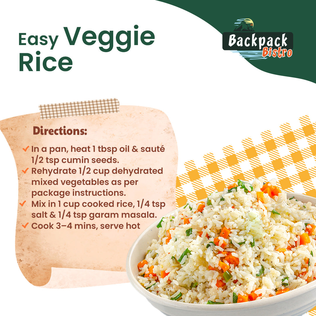 Backpack Bistro Dehydrated Mixed Vegetables 7.05 oz (200 g)-2