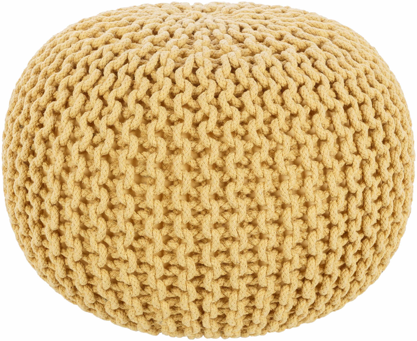 Yablanitsa Orange Knitted Pouf-0