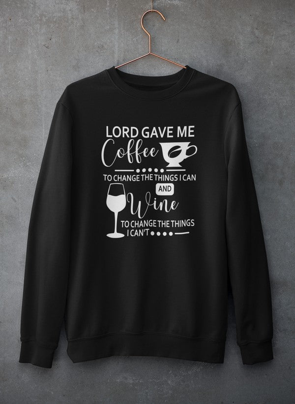 Lord Gave Me Coffee Sweat Shirt-0