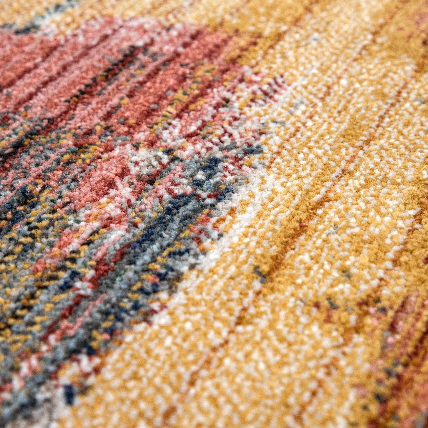 Modern Area Rug Colorful Abstract Design with 3D Effect-2
