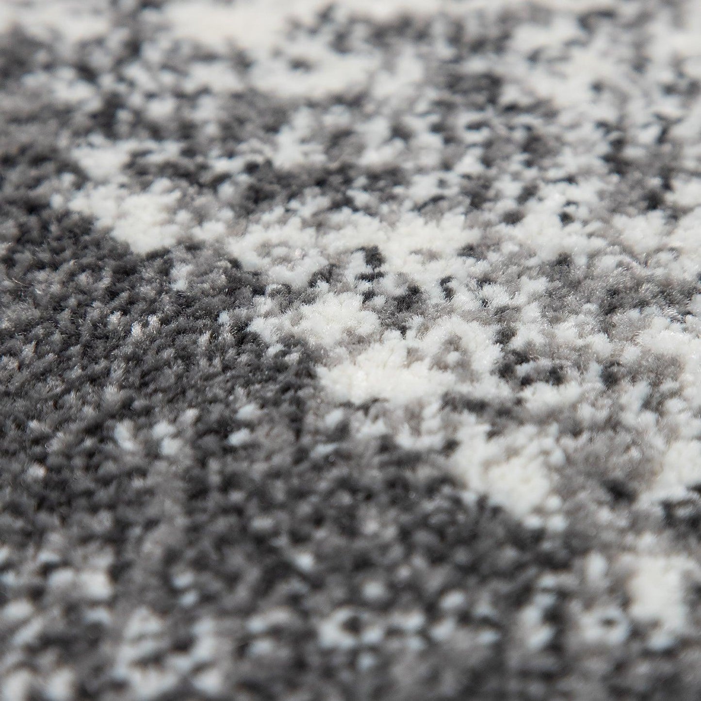 Modern Area Rug Mero Abstract Design - Black and White-3