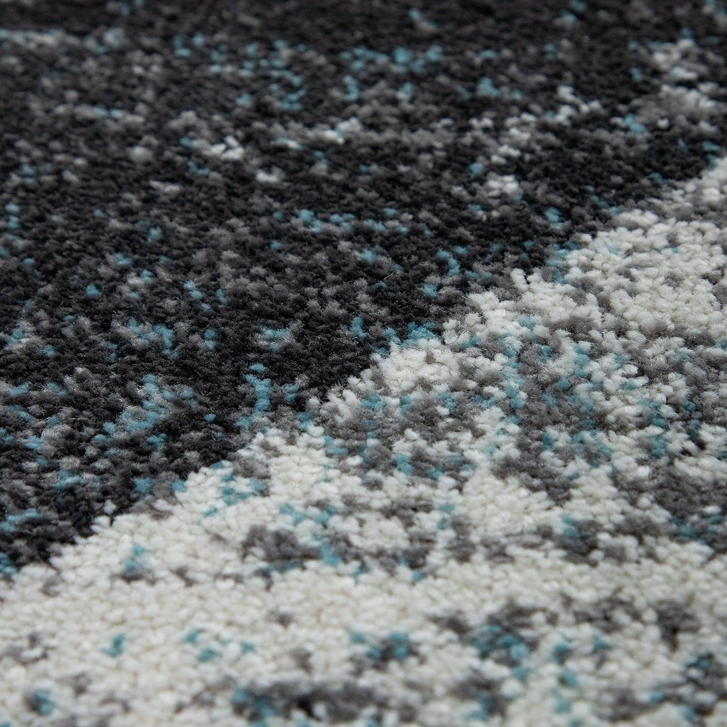 Modern Area Rug Mero Abstract Design - Grey Blue-2