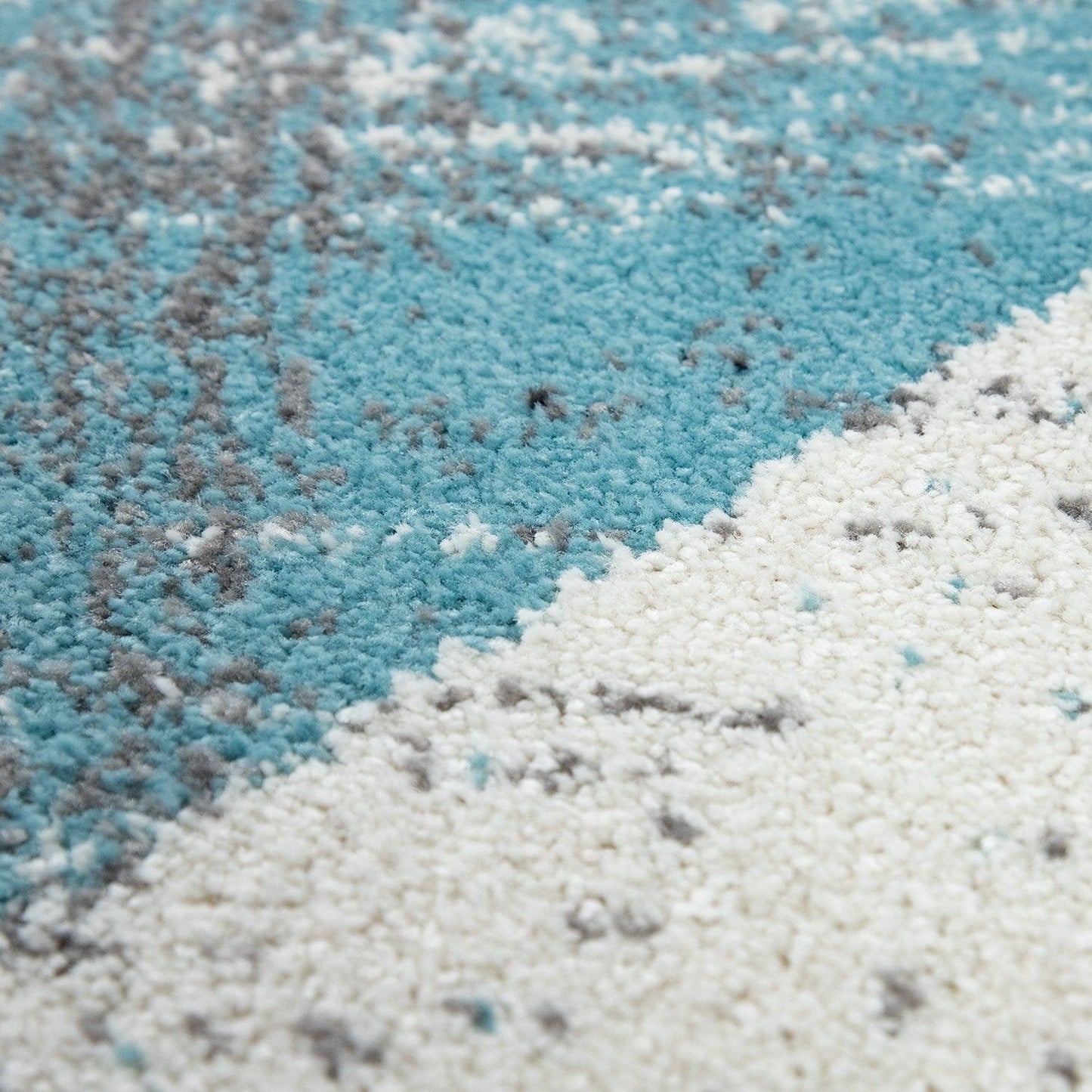Modern Area Rug Mero Abstract Design - Grey Blue-3