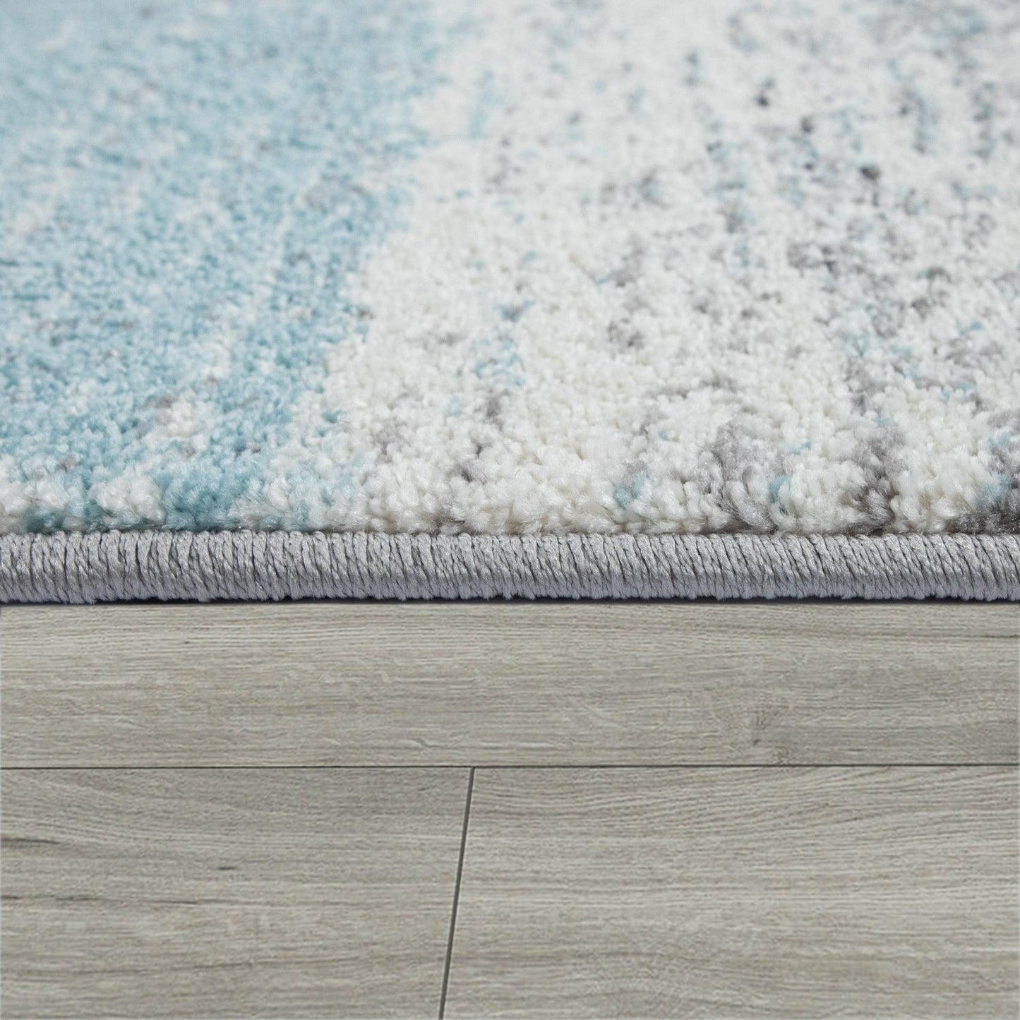 Modern Area Rug Mero Abstract Design - Grey Blue-4