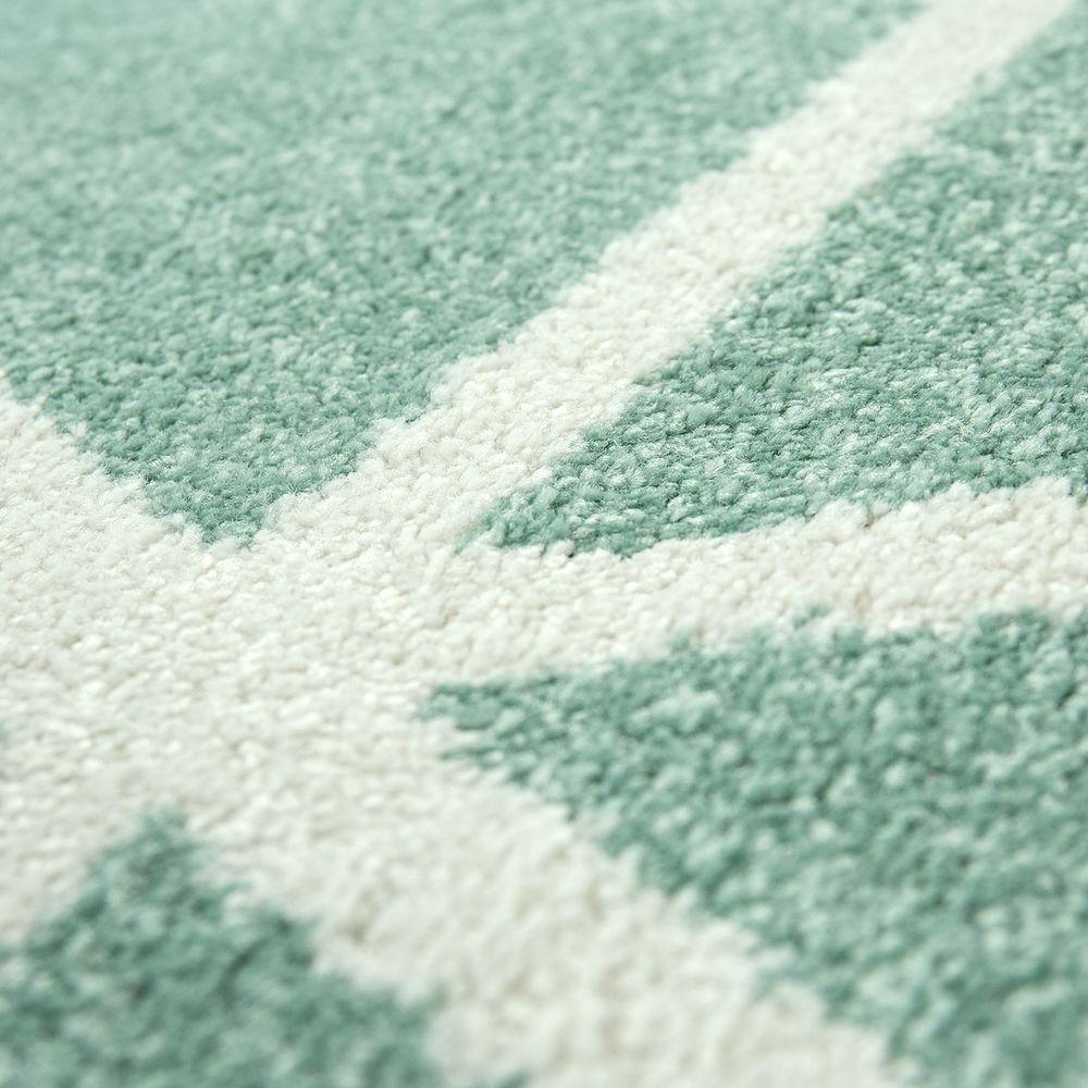 Modern Geometric Rug for Living-Room in Mint Green-2