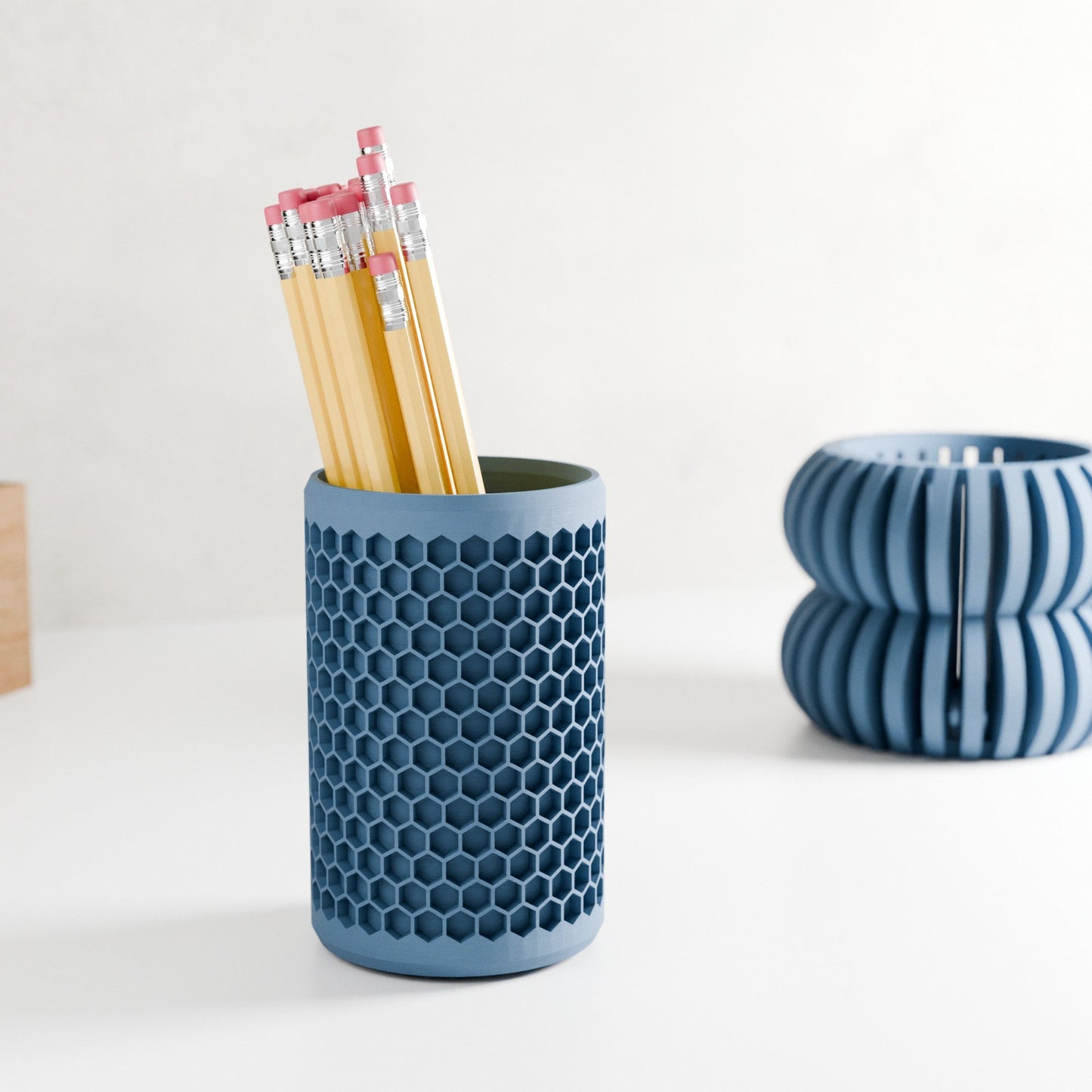 Modern Honeycomb Pencil Holder-3