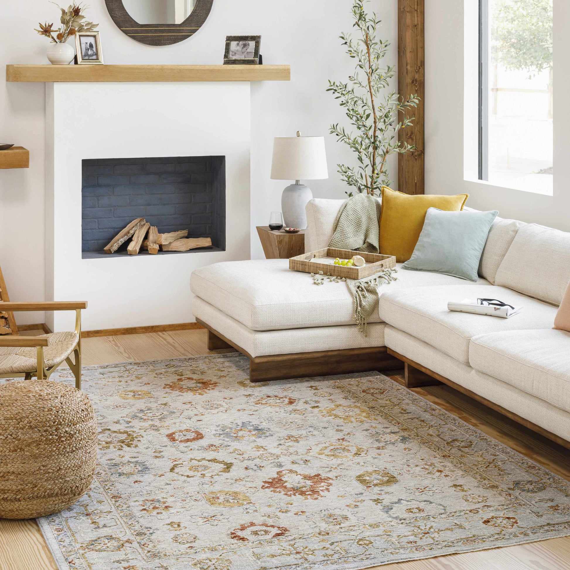 Mogul Luxe Oushak Rug-3