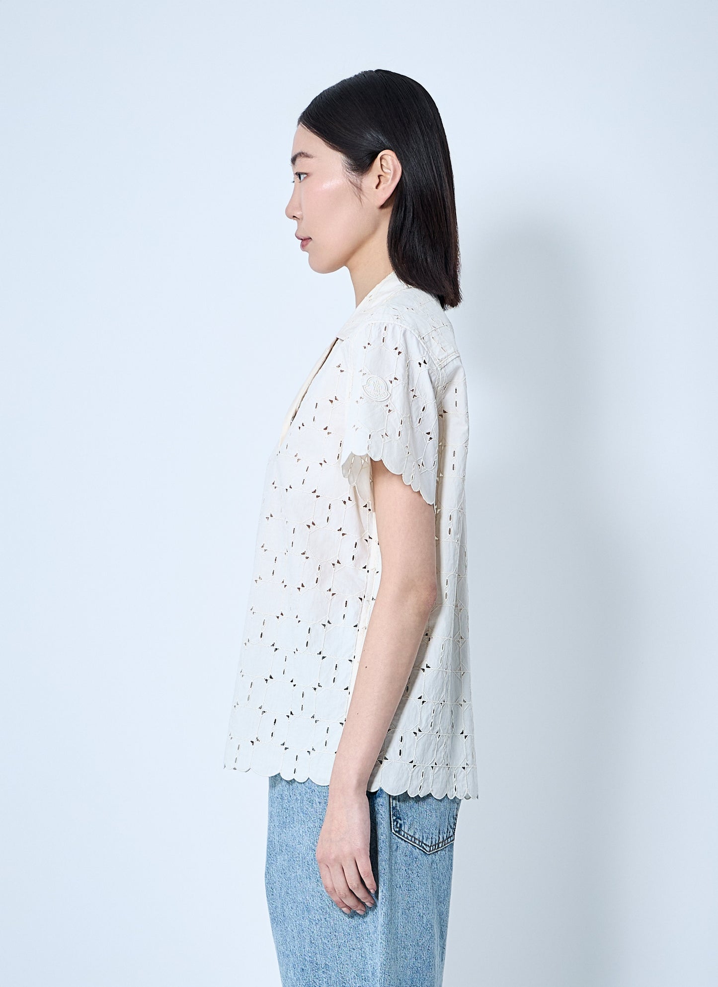Moncler Women Lace Button-Down Shirt