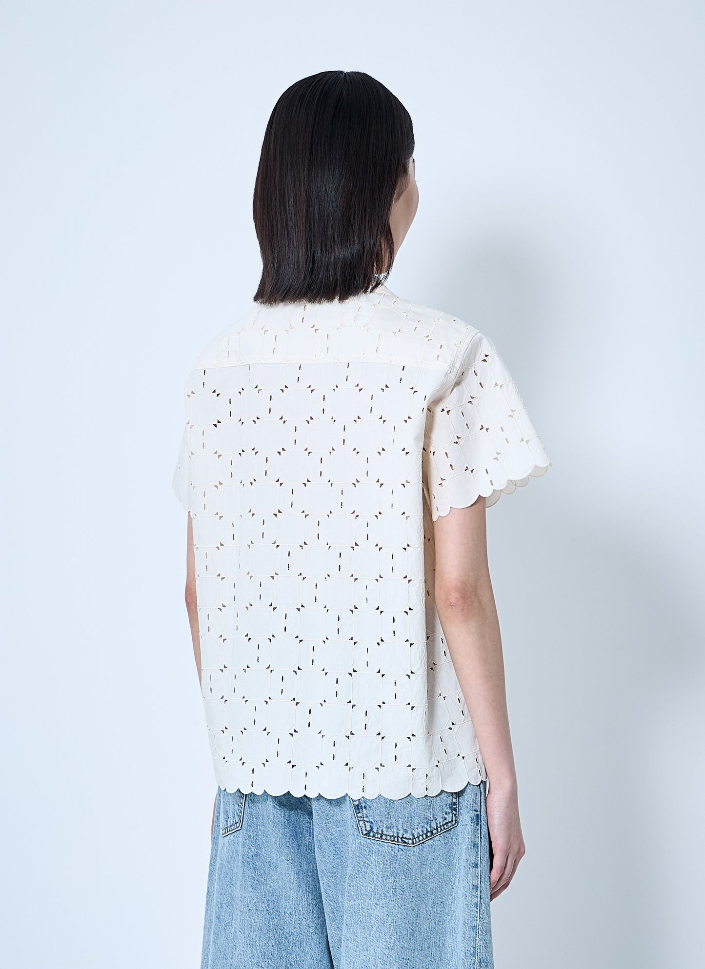 Moncler Women Lace Button-Down Shirt