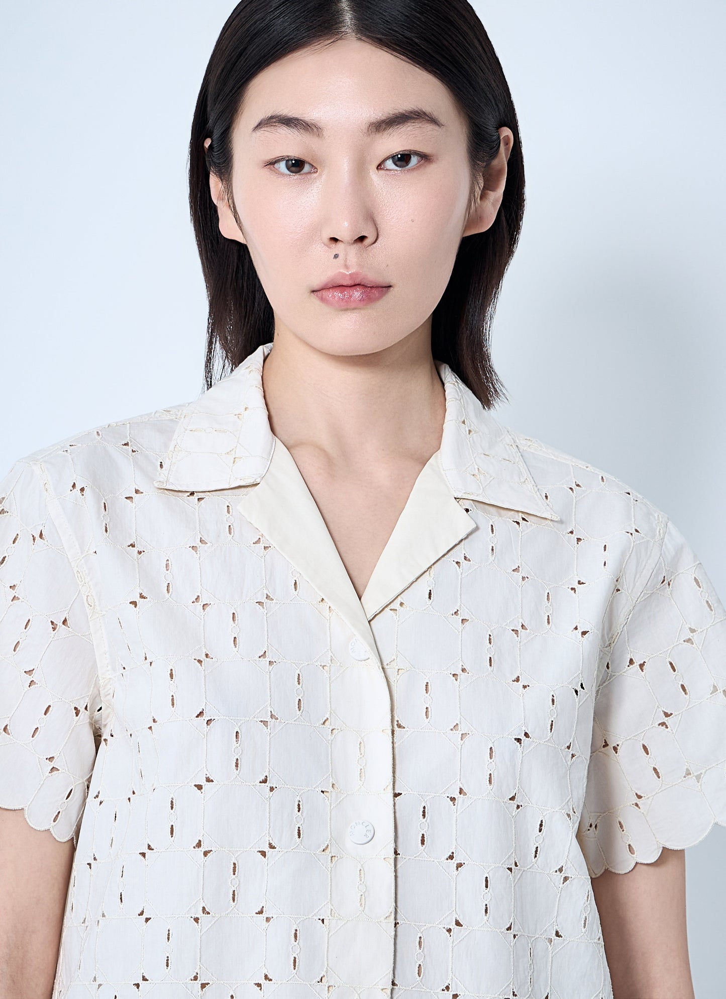 Moncler Women Lace Button-Down Shirt