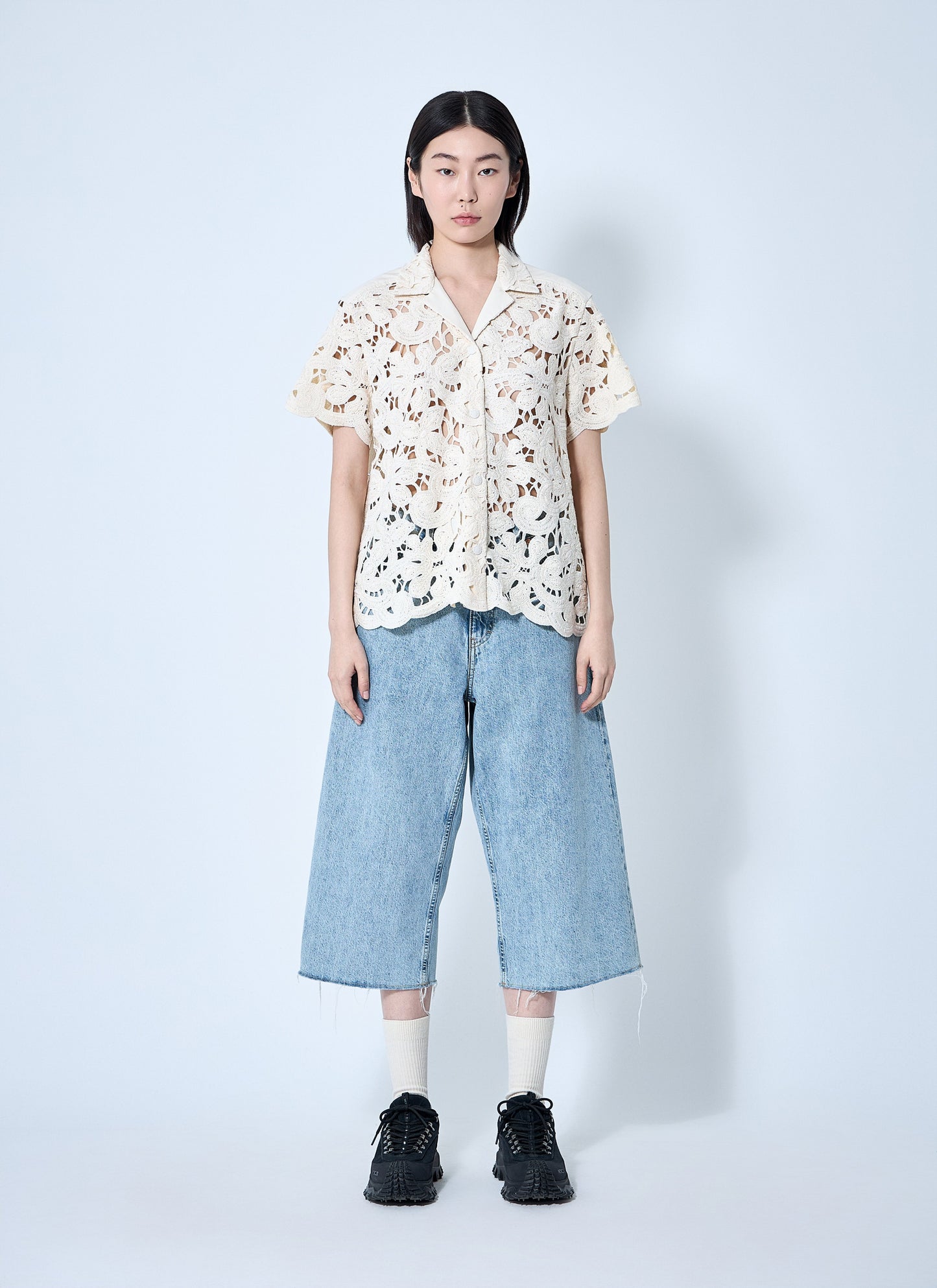 Moncler Women Short Sleeve Button-Down Shirt