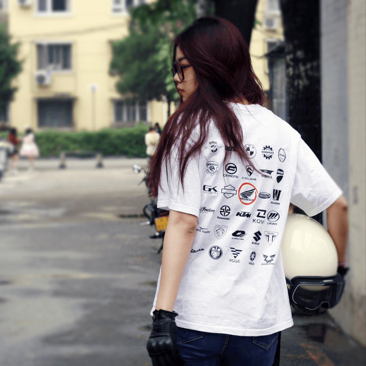 MotoPanthe™ Customizable Motorcycle Brand Logo T-shirt