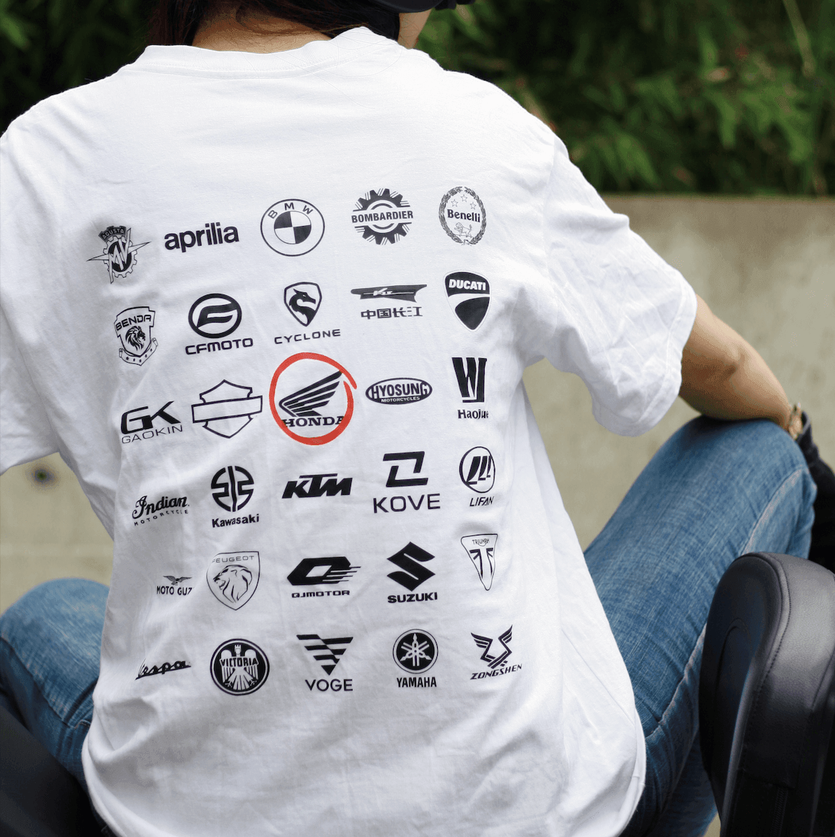 MotoPanthe™ Customizable Motorcycle Brand Logo T-shirt