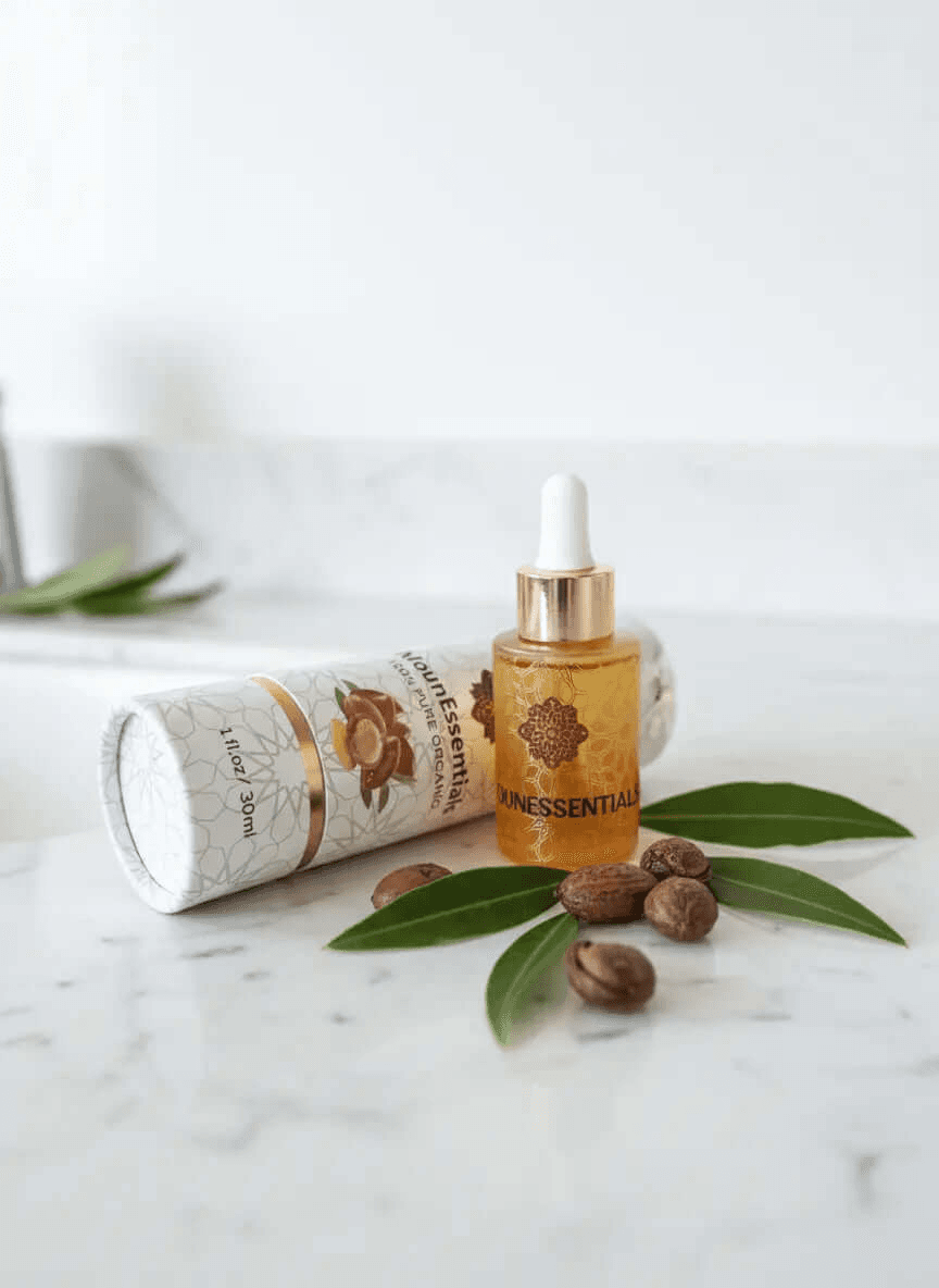 Pure Moroccan Argan Oil 30ml | Authentic Argan Oil for Face, Hair & Skin