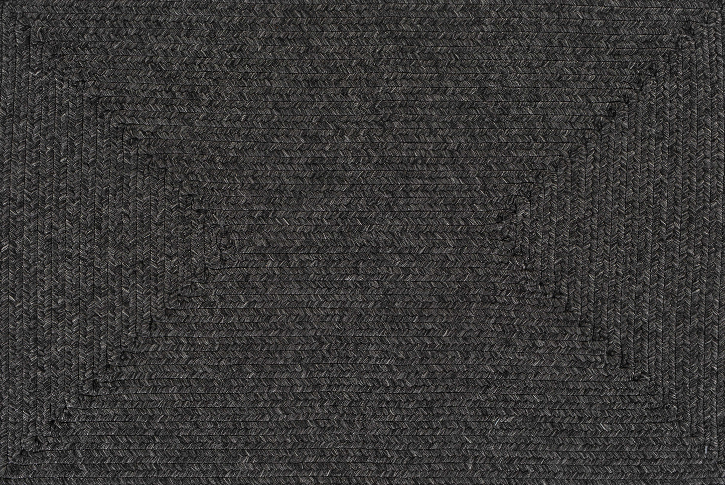 Black Braided Faux Jute Rug-4