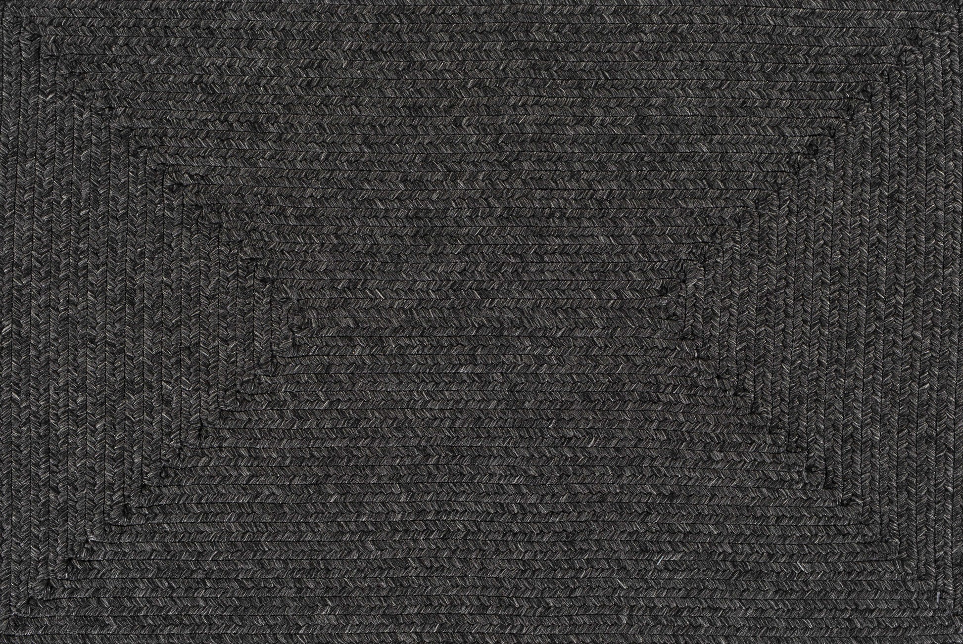 Black Braided Faux Jute Rug-4