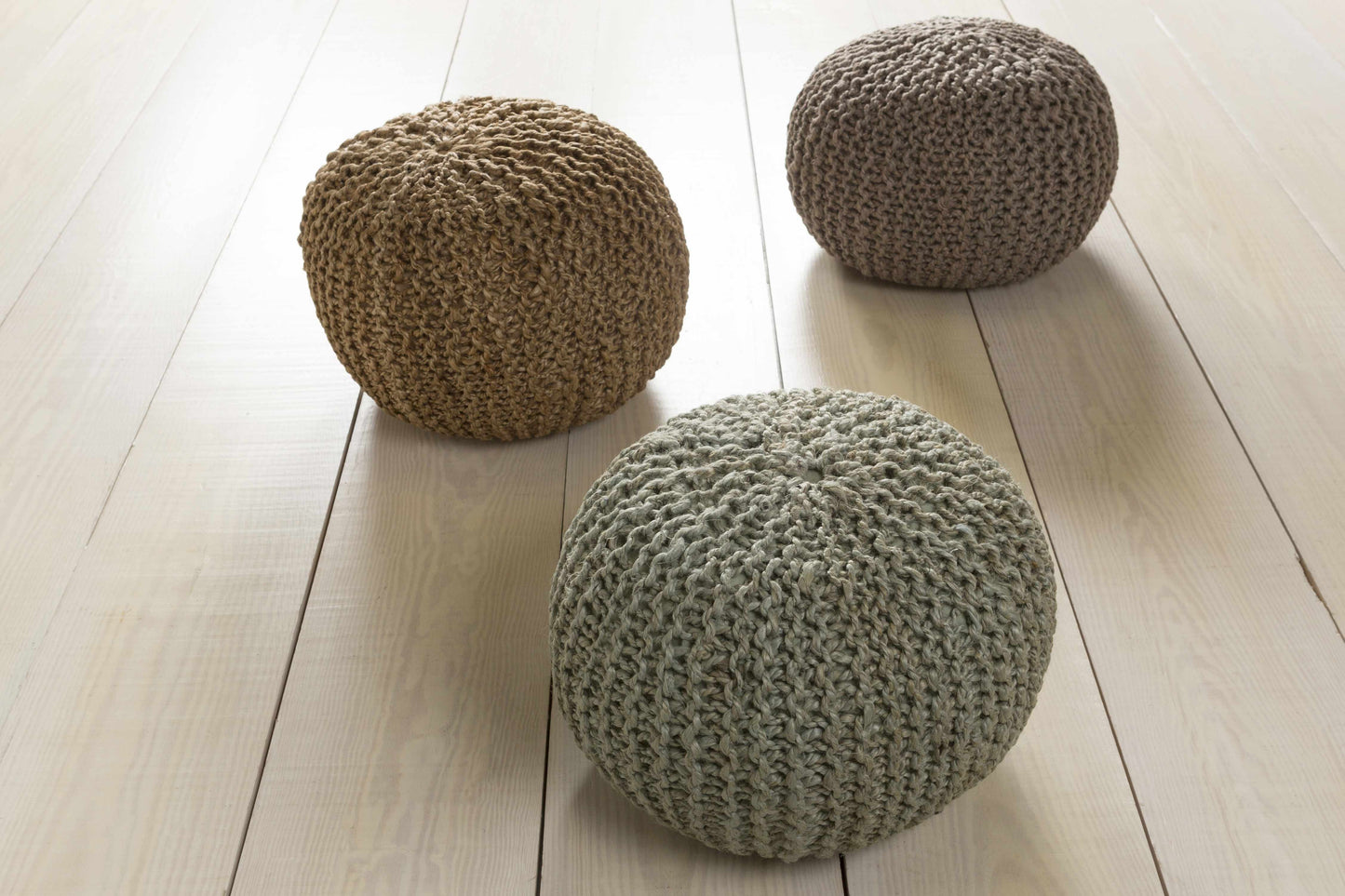 Merrittstown Cotton Knitted Pouf-4