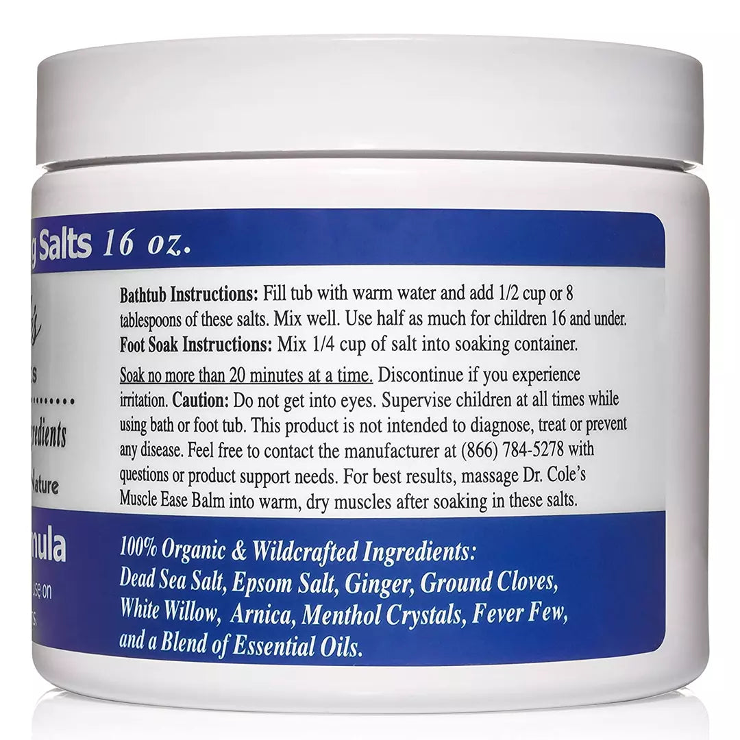 Dr. Cole's Muscle Ease Soaking Salts SixPak-1