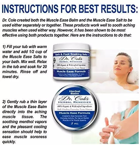 Dr. Cole's Muscle Ease Soaking Salts SixPak-2