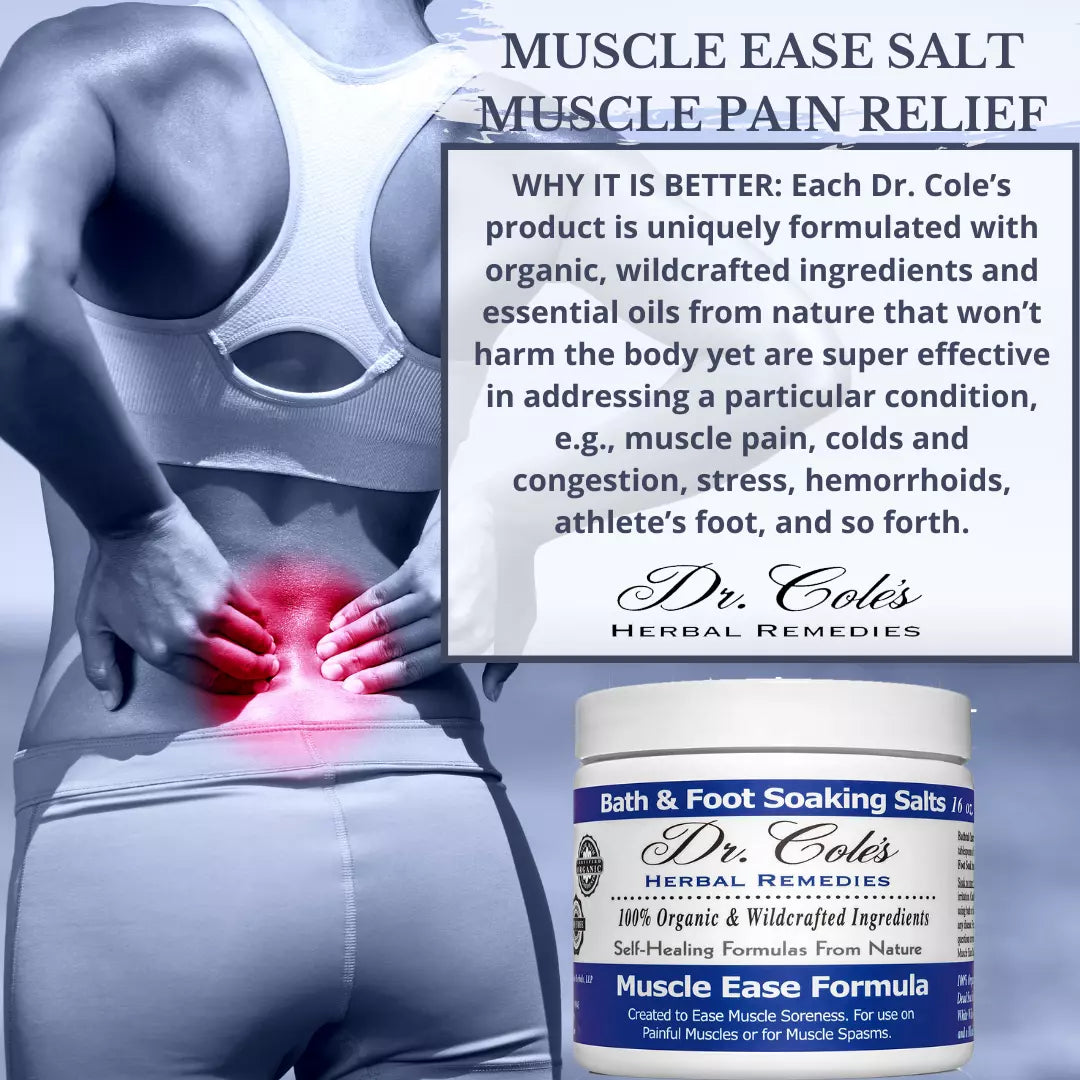 Dr. Cole's Muscle Ease Soaking Salts SixPak-3