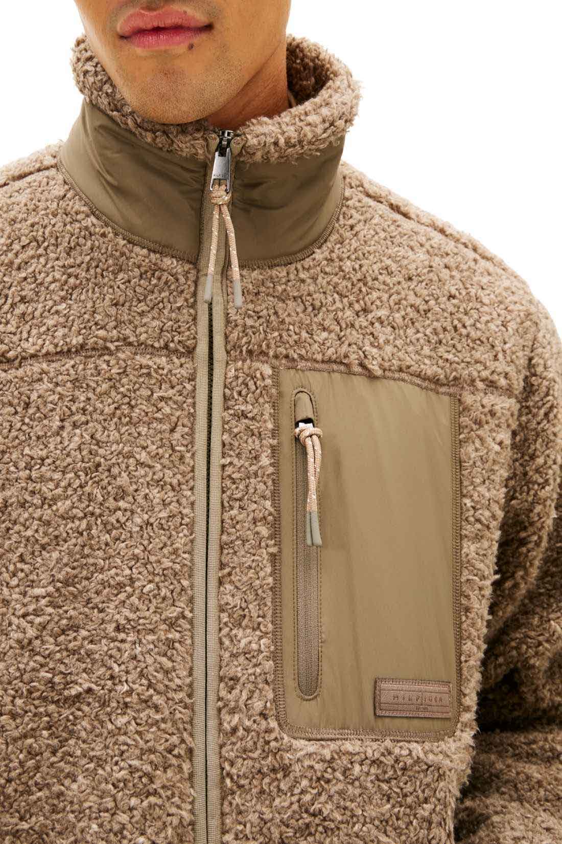 TOMMY HILFIGER - Men's fleece with nylon details-3