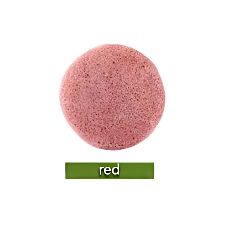 Natural Round Shap Konjac Sponge Face Cleaning Puff