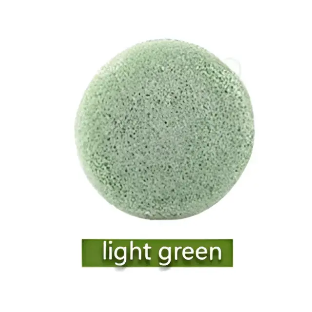 Natural Round Shap Konjac Sponge Face Cleaning Puff