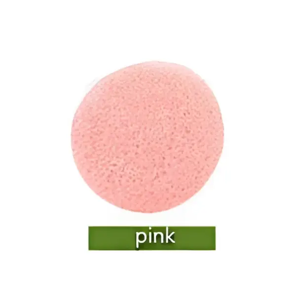 Natural Round Shap Konjac Sponge Face Cleaning Puff