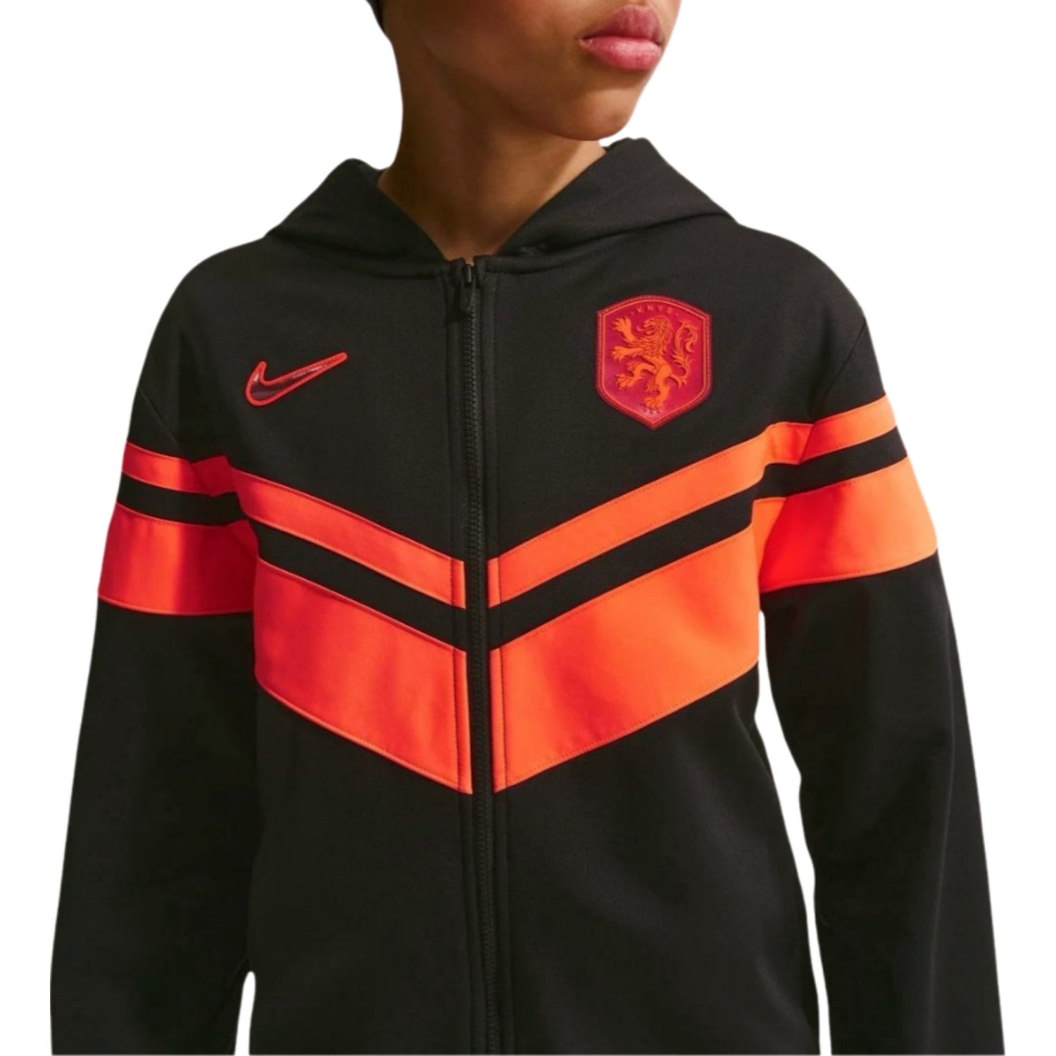 Kids - Netherlands casual presentation soccer tracksuit 2026/27 - Nike-1