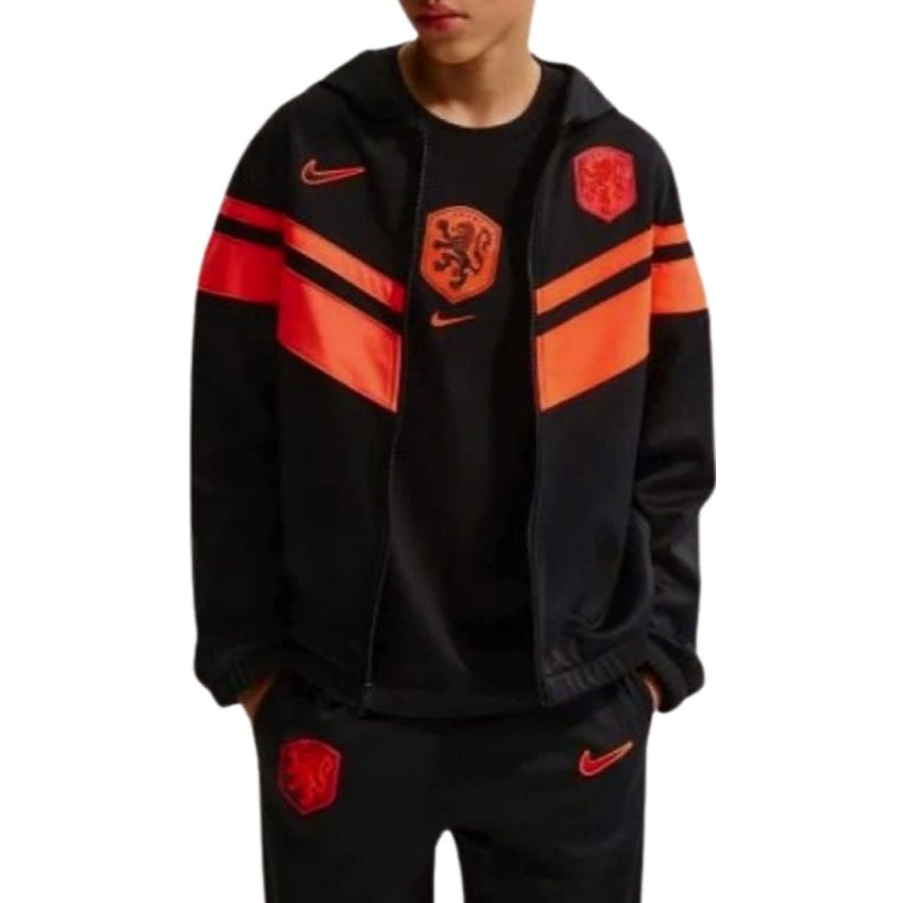 Kids - Netherlands casual presentation soccer tracksuit 2026/27 - Nike-0