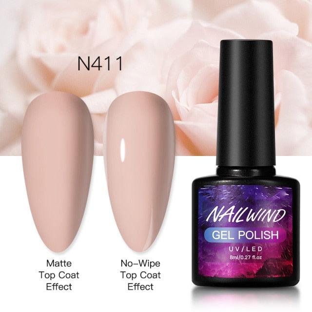 New Womens Fashion Gel Nail Polish UV LED Semi Permanent Matt Glossy Effect Luxury Manicure Design