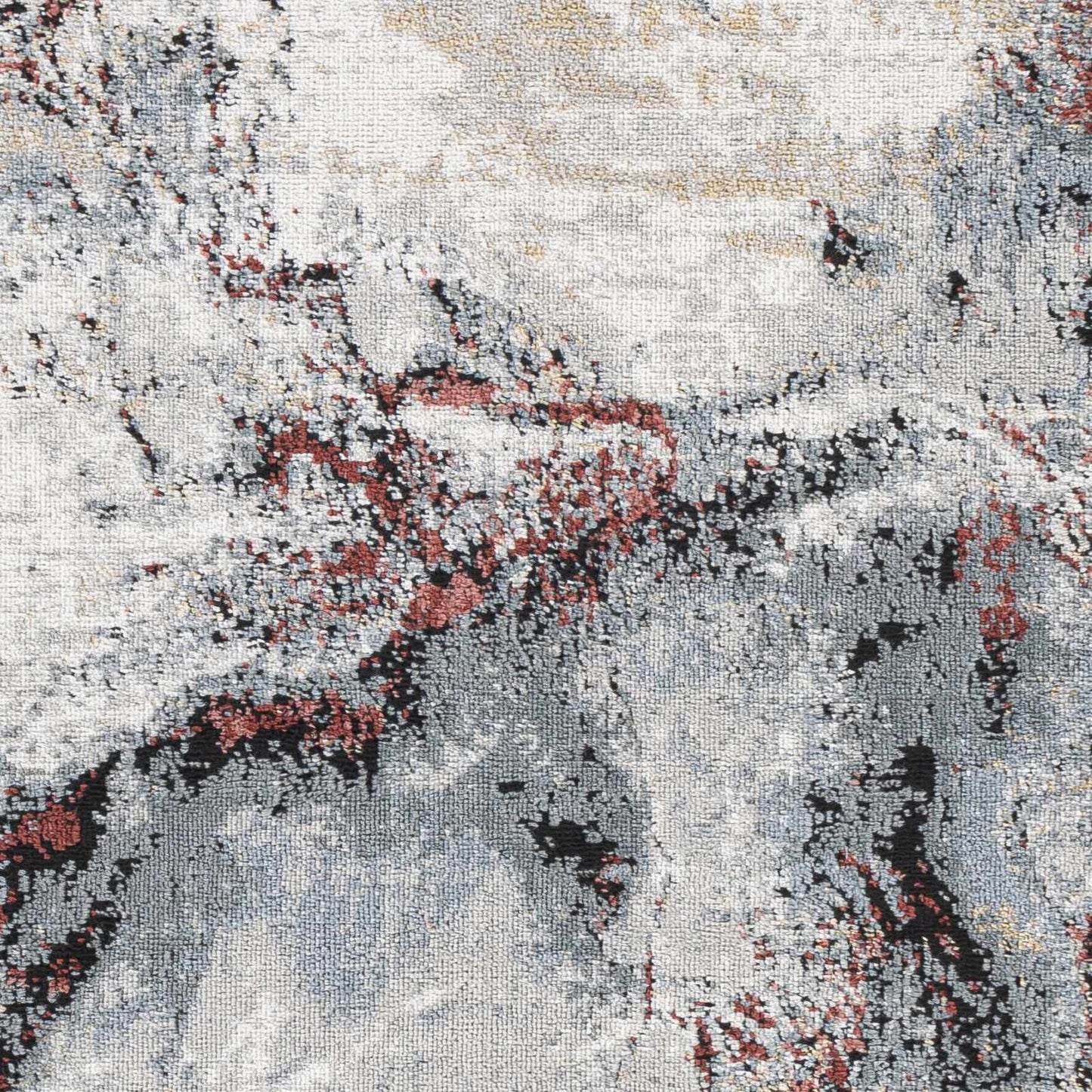 Kirkland Silver-Red Marble Rug-4
