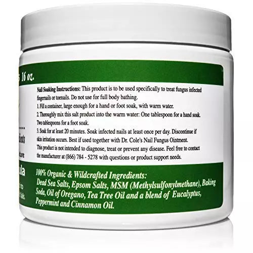 Dr. Cole's Organic Nail Fungus Salts Formula SixPak-1
