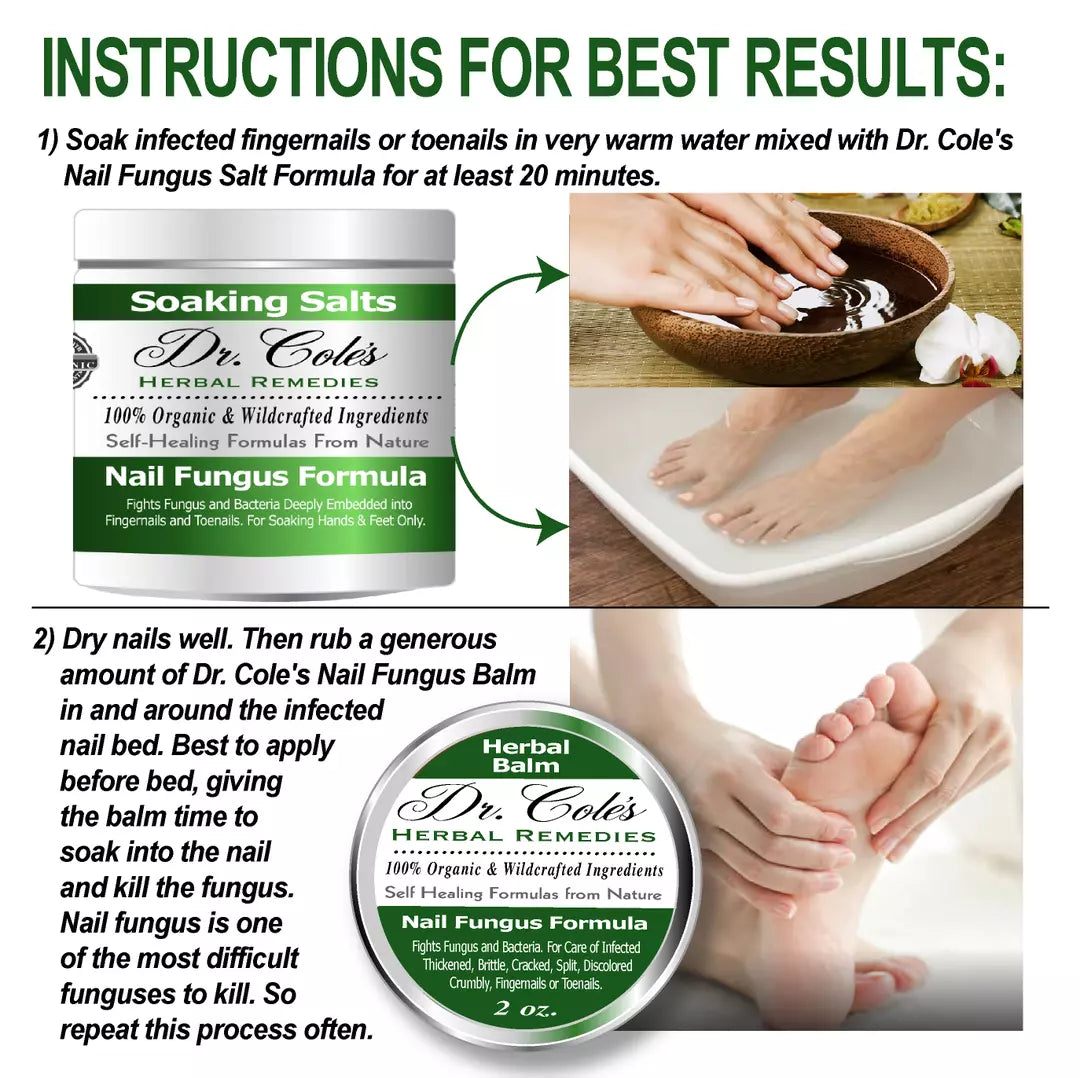 Dr. Cole's Organic Nail Fungus Salts Formula SixPak-4