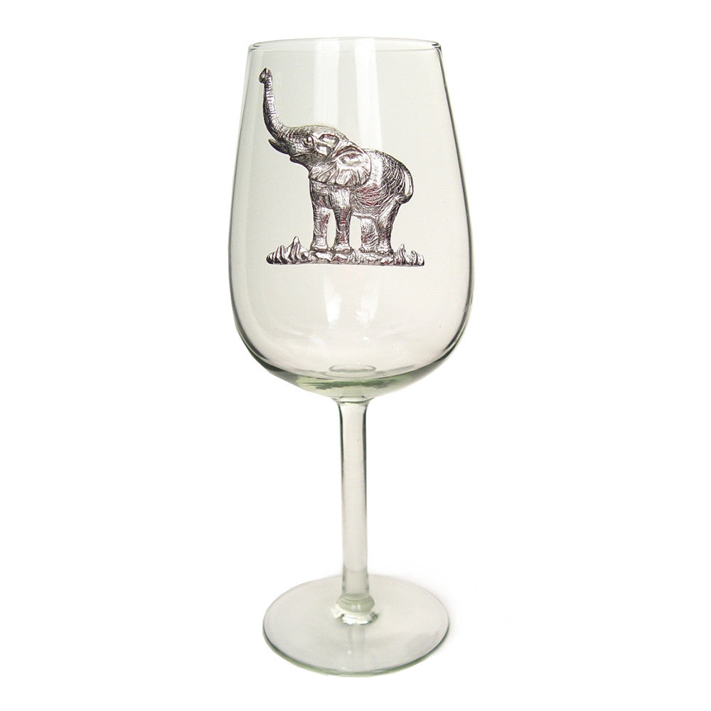 Recycled Glass Pewter Animal Wine Glass