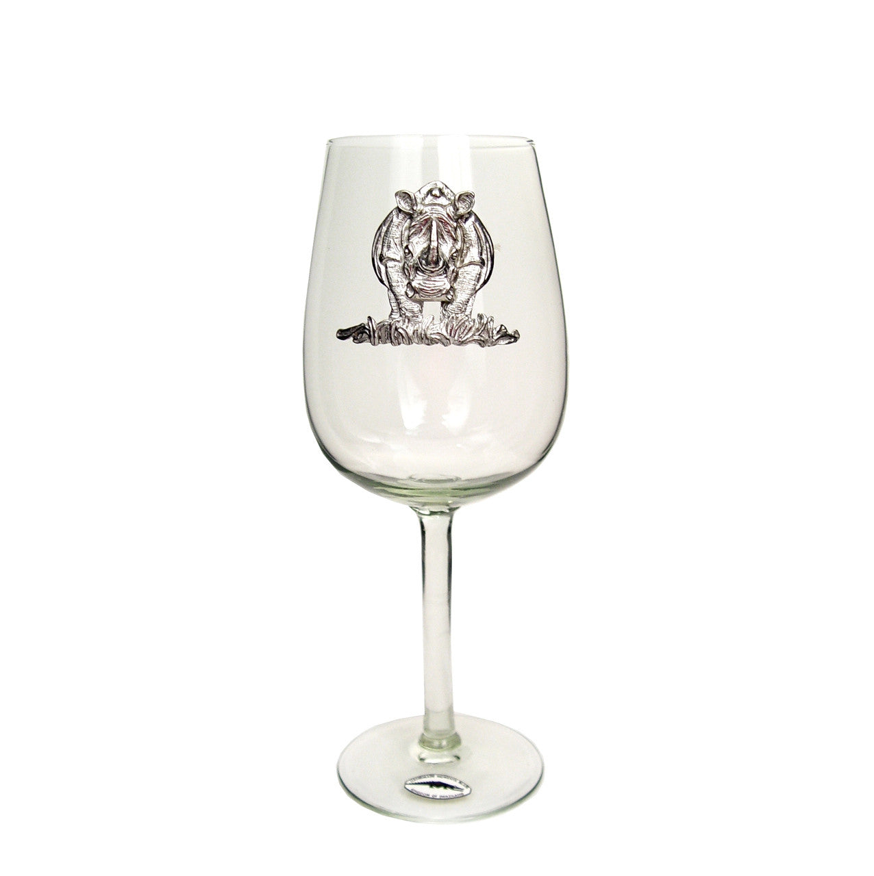 Recycled Glass Pewter Animal Wine Glass